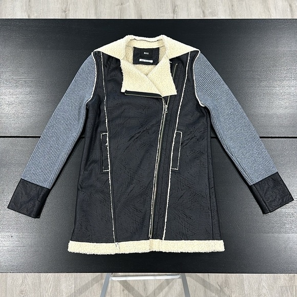 BDG Mixed Media Wool Sheep Cashmere Lining and Trim - S - Picture 4 of 13